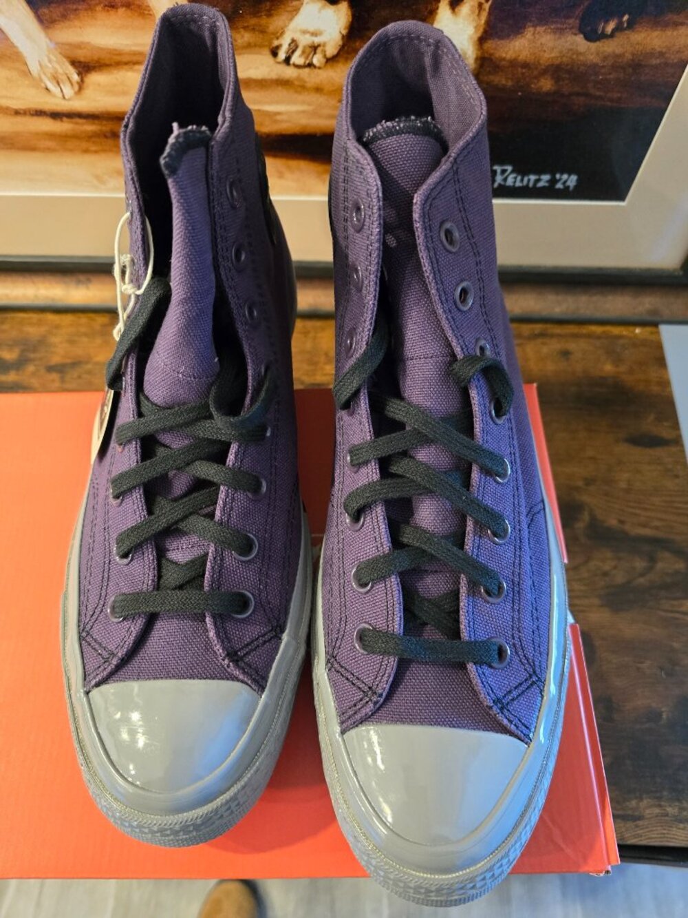 Converse x Chuck 70 GORE-TEX GTX Shoes Raisin / Purple RARE A14666C Men's Sz 10 - Picture 6 of 13